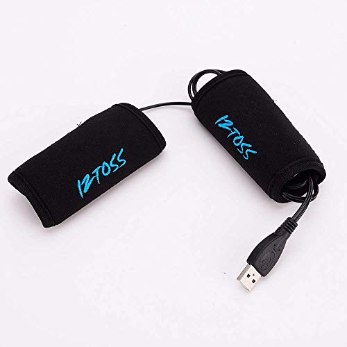 Winter Motorcycle ATV Scooter USB Heated Grips Handlebar 7/8"-11/5"(22-30mm) Warmer Sleeves with Switch to Control Temperature