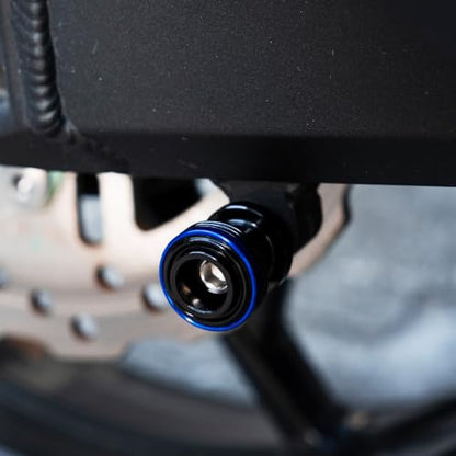 M8 Swingarm Spools Sliders, CNC Billet Aluminum Universal Paddock Rear Stand Screws Bobbins, Fits for CBR600RR CBR1000RR, GSXR600/750/1000, ZX6R ZX10R Z650 Z900, SV650,S1000RR– 2 PCS (Blue) - color: Blue