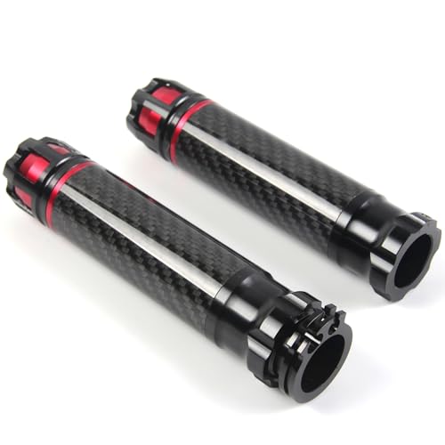 Arashi Motorcycle Universal Handlebar Handle Bar Grips Handgrips Hand Grips 7/8" 22mm for Honda Suzuki BMW Yamaha Kawasaki Ducati All Sport Bikes Red 1098 1098S 1198 1198S Panigale 1200