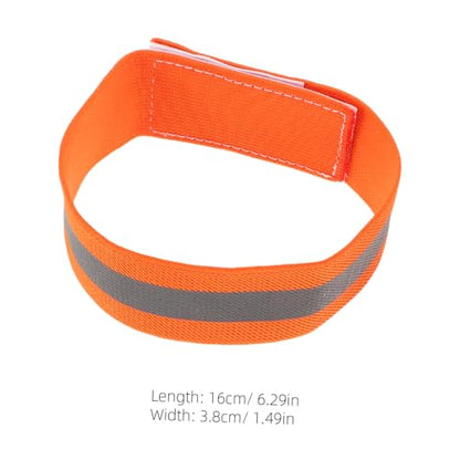 Mipcase 4pcs Adjustable Elastic Arm and Leg Straps for Night Riding Safety Weather Resistant Gear for Mountain Biking and Outdoor Sports