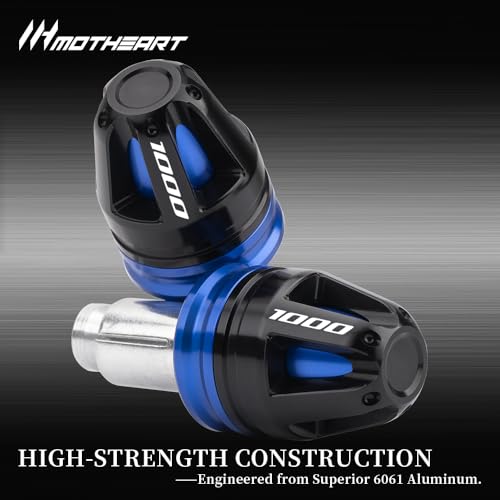 Motorcycle Handlebar End Caps For GSX-R 1000 2001-2025 GSX-R 1000R 2017-2025 7/8” Bars 17mm Diameter CNC Handlebars (See details below) gsx-r 1000 1000r Accessories (Blue) - color: Blue