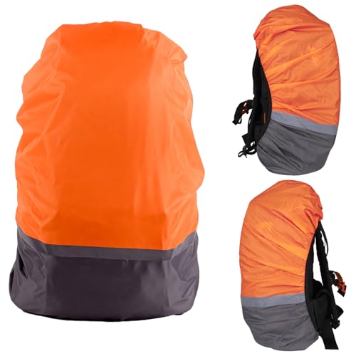 Backpack Rain Cover - Waterproof with Night Reflective, Fits 30-40L Hiking Packs for Camping & Outdoor Travel
