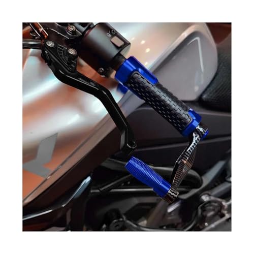 Motorcycle CNC Handlebar Handguard Brake Clutch Levers Hand Guard Protector For Ducati Monster 821 695 696 797 1200 1200S 1100(Blue) - color: Blue