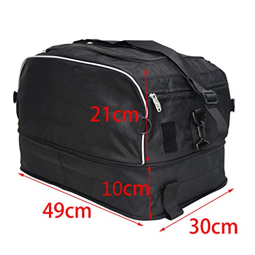 Motorcycle Luggage Rack Bag Collapsible Tail Trunk Bag Travel Luggage Fit for Harley Touring Street Road Electra Glide Road King 1994-2025