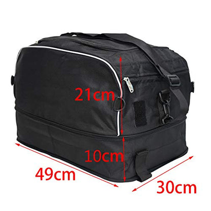 Motorcycle Luggage Rack Bag Collapsible Tail Trunk Bag Travel Luggage Fit for Harley Touring Street Road Electra Glide Road King 1994-2025