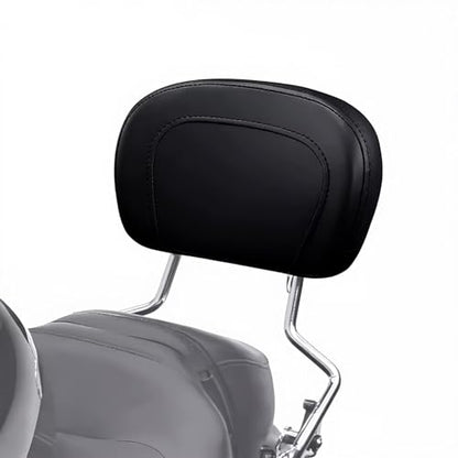 Passenger Sissy Bar Backrest Pad Compatible with Harley Touring Road King Street Electra Glide 1997-2022 - Waterproof PU Leather Cushion for Detachable Upright Sissy Bars - color: Blaack#2