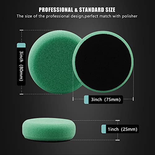 SPTA 29pcs Drill Buffing Pad Detail Polishing Pad Mix Size Kit with 5/8-11 Thread Backing pad & Adapters for Car Sanding, Polishing, Waxing (29Pcs Mini Polishing Pad Set2) - color: 29Pcs Mini Polishing Pad Set2