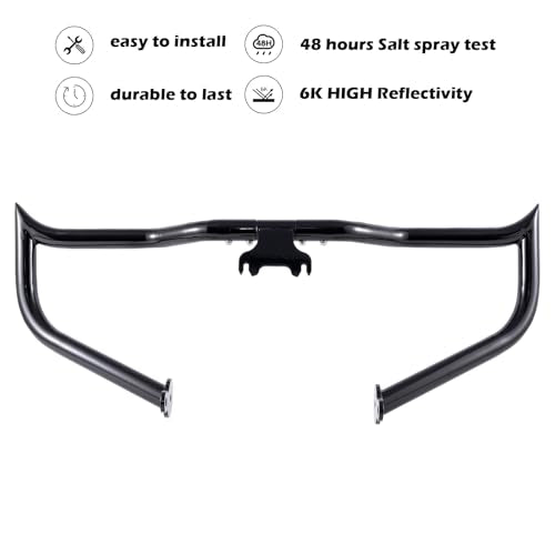 Kinglemc Crash Bar Engine Guard Highway Bar for Harley Davidson Road King Street Glide Electra Glide 2014-2023(Gloss Black) - color: Gloss Black, size: 2014-2025 Touring Models except Road Glide/CVO