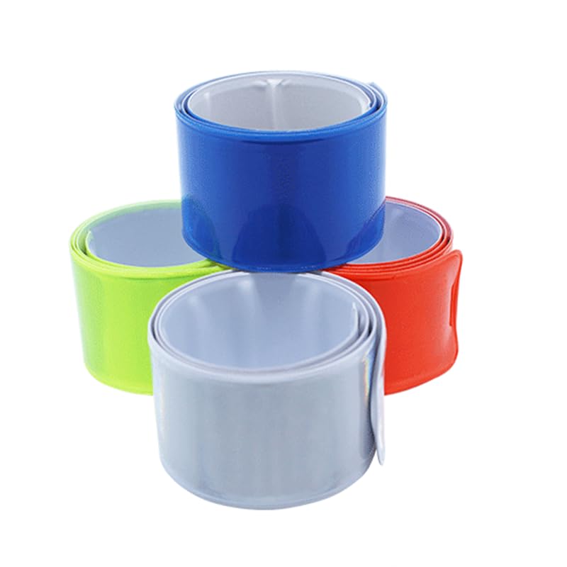 28pcs Reflective Strap Bands Armband Wristband Ankle Leg Strap Safety Reflector Tape Warning Strap for Night Jogging Walking Biking - color: Orange