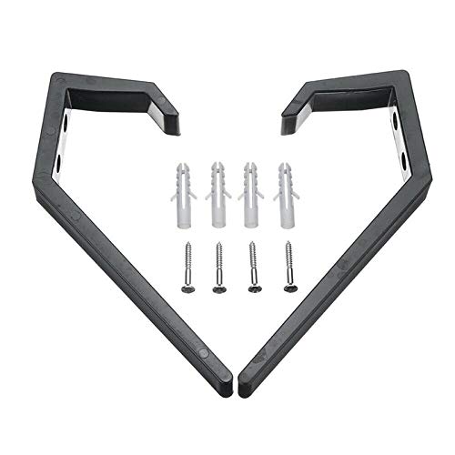 4Pcs Motorcycle Helmet Holder Jacket Hanger Hook Motorbike Wall Mount Rack Stand, Black