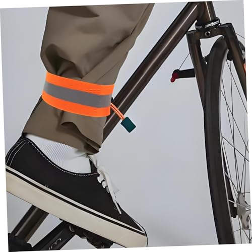 Mipcase 4pcs Adjustable Elastic Arm and Leg Straps for Night Riding Safety Weather Resistant Gear for Mountain Biking and Outdoor Sports