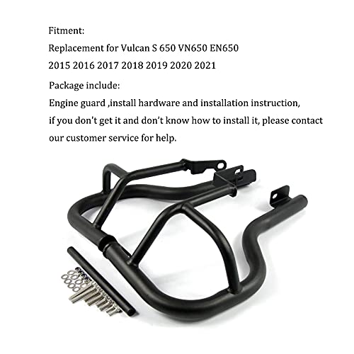 BAIONE Motorcycle Highway Engine Guards Protector Crash Bars Replacement for Kawasaki Vulcan S 650 VN650 EN650 2015 2016 2017 2018 2019 2020 2021 2022