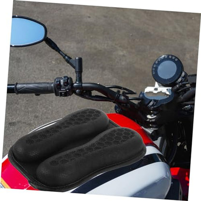 Amosfun Motorcycle Seat Cushion Pad Honeycomb Gel Design Breathable Motorcycle Seat Cover for Long Rides Fit for Motorcycles Electric Bikes