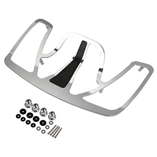 Green-L Rear Trunk Mounted Luggage Rack Fit for Honda 2001-2017 Goldwing GL1800 Motorcycle Chrome Tourbox Carrier - color: Style A