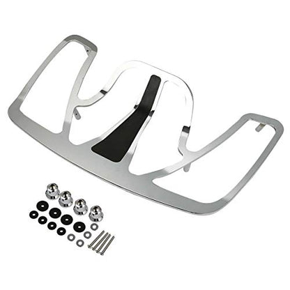Green-L Rear Trunk Mounted Luggage Rack Fit for Honda 2001-2017 Goldwing GL1800 Motorcycle Chrome Tourbox Carrier - color: Style A