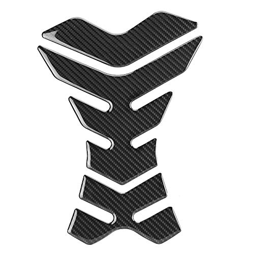 Universal Carbon Fiber Motorcycle Tank Pad Protector - Anti-Slip Gas Tank Sticker with Scratch Resistance for All Bikes