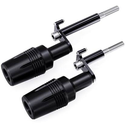 Compatible with Ninja 500 2025 Z500 2024 Ninja400 2023 Z400 Z 400 2018-2023 2024 CNC Motorcycle Frame Sliders Crash Pad Falling Protection - color: POM Black