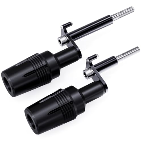 Compatible with Ninja 500 2025 Z500 2024 Ninja400 2023 Z400 Z 400 2018-2023 2024 CNC Motorcycle Frame Sliders Crash Pad Falling Protection - color: POM Black