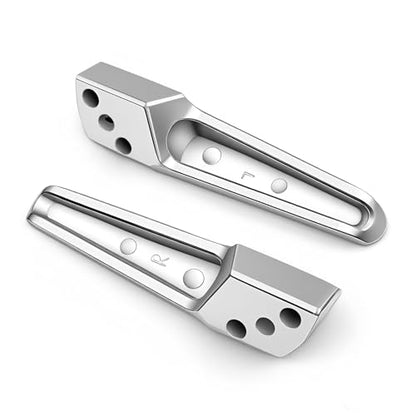 Motorcycle Foot Pegs Rear Footrest Footpegs Fits for Kawasaki ZX636 ZX-6R 9R 10-R ZZR1400 ZX-14 ZX10R - color: Chrome#Rear