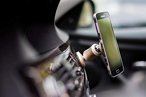 The Original Dual Magnetic Movable Phone Holder and Tablet Mount (Silver) - color: Silver