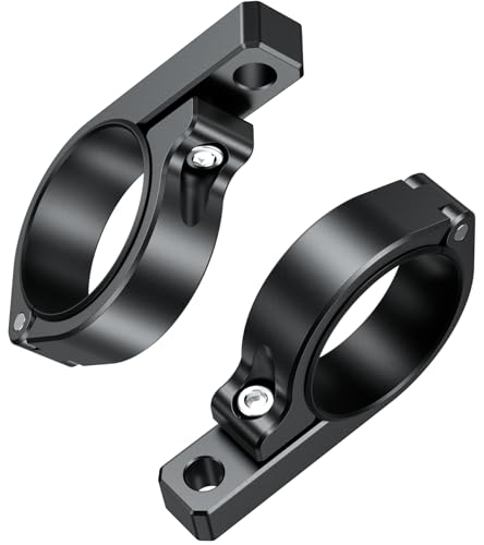 BRCOVAN 2PCS, Metal Light Bar Mounts, Off-Road LED Light Mounting Bracket | Fit for Round Rails / Roll Cage Bars 1.5" 1.75'' 1.85" 2'' 2.1" in Diameter, for Motorcycle ATV UTV Car Boat Truck
