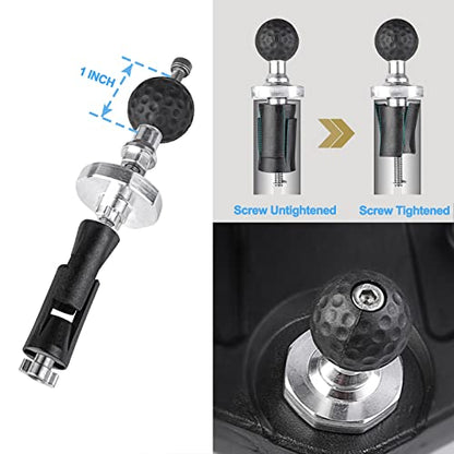 iMESTOU Motorcycle Fork Stem Mount 1 Inch Ball Base Adapter Suitable for Ram B Size Phone Mounts, Fits for 12-30mm Stem Holes, Works with Yamaha/Kawasaki Ninja/BMW/Suzuki/Ducati Motorcycles