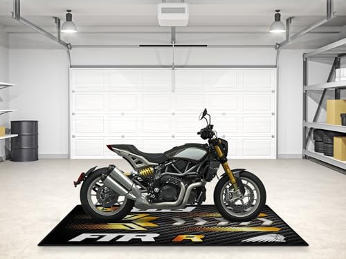 Parking Mat for FTR Carbon 1200 Motorcycle Model, Display and Pit Mat, Washable Non-Slip Garage, Showroom Mat, Rug (Size 1 : 86.6 x 39.4/220 x 100 cm) - size: 3'3" x 7'3" (Oblong)