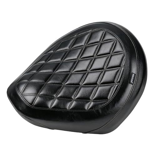 Motorcycle Rider Comfort Seat Fit for CMX1100 Rebel 1100 2021 2022 2023 2024 2025 2026, Leather Front Driver Saddle Solo Cushion Pad, Black Stitching - color: Front - Black-A