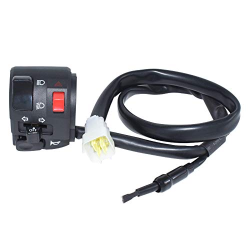 7/8" 22mm Left ATV Motorbike Handlebar Switch Motorcycle Horn Turn Signal Warning Light Switches