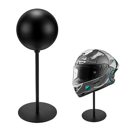 motofans® Helmet Stand Metal, Rotation Metal Stand Desktop Hanger Rack Helmet Stand Display for Motocycle Helmet, Caps,Hat, and Rugby Helmet - color: 1pack