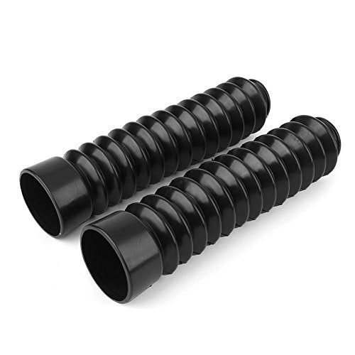 Motorcycle Front Fork Cover, 1 Pair Motorcycle Rubber Front Fork Shock Cover Tubes Boots Sleeve Dust Cover Gaiters Boots Set, Universal for Dirt Bike