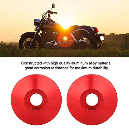 Handlebar End Universal CNC Aluminum Alloy Motorcycle Handlebar Handle Bar End Accessory 1 Pair (red) - size: red
