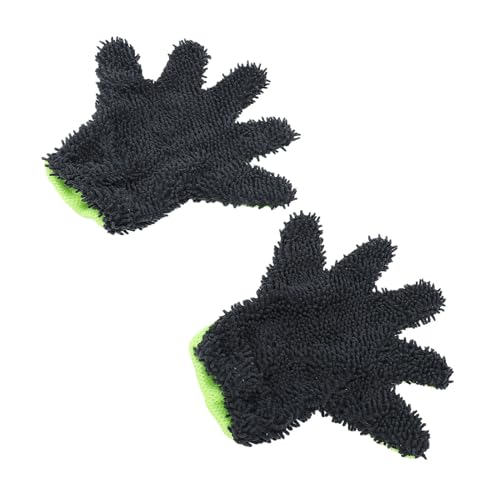 VBESTLIFE 5 Finger Car Wash Mitts, Double Sided Chenille Microfiber Cleaning Gloves for Auto Detailing Trucks Motorcycles Boats
