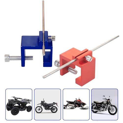 Precisely Motorcycle Chain Adjuster Aluminum Alloy Quick Accurate Alignment Tool for Smooth Riding Chain Adjuster Universals - color: Black