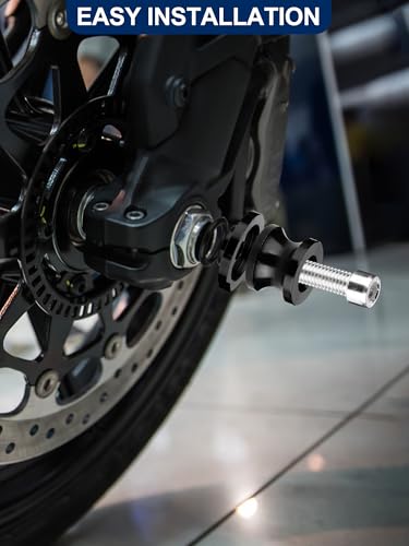 8MM X 1.25 Motorcycle Swing Arm Spools CNC Swingarm Spools Sliders Stand Screw Fit for Ninja 400 500 NINJA650, Vulcan, Triumph Trident 660, BMW S1000rr, Honda CBR 600rr, Suzuki GSXS, Ducati - size: 8MM swingarm spools