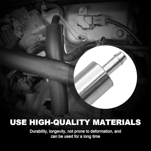 One-Way Check Valve Brake Bleeder Hose Kit - Universal with Anti-Backflow Valve & Clamps for Car and Motorcycle Brake Fluid Bleeding