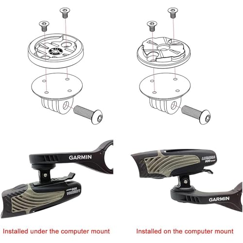 Interface Combo Adapter for Garmin Edge,Out Front Mount Quick Release Adapter Compatible with Gopro Action Camera Headlight