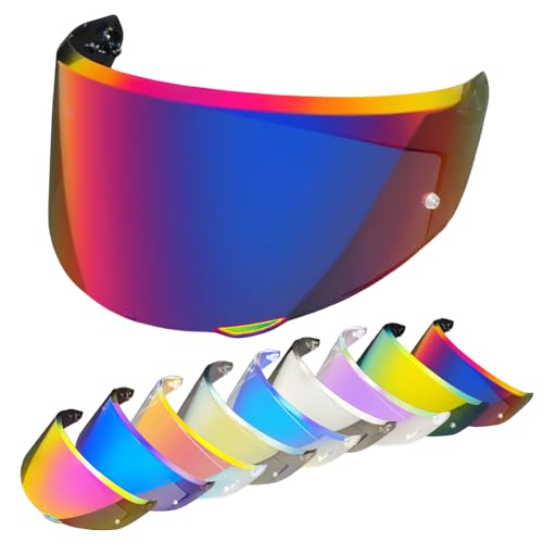 Replacement Helmet Visor for New K3 (Size S, M, L), Motorcycle Helmet Shield Faceshield Visor Lens Compatible with AGV K3 DOT(E2206) Helmet (Revo Rose Red) - color: Revo Rose Red