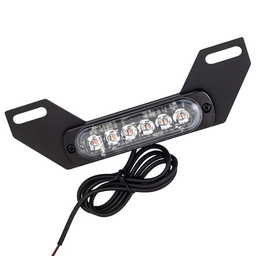 Eagle Lights 8900TL-PLATE LED Auxiliary License Plate Running Light and Strobing Brake Light Compatible With Motorcycles
