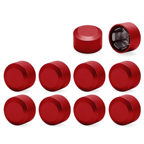 Bolt Covers Caps Engine Bolt Topper Cap Fit for Harley Twin Cam Touring Road King Street Glide Road Glide Dyna Softail FXBB Sportster 883 Trike (Red, 11mm-14.6mm)