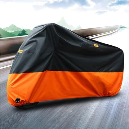 UV Protective Cover Coat Waterproof Dustproof Bike Scooter Rain Motors Dust Protector for All Season(X-Large) - color: X-Large