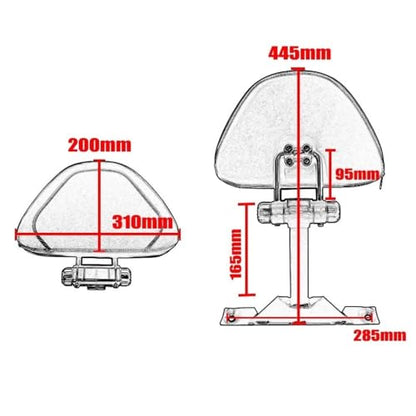 Motorcycle Passenger Backrest Motorcycle Driver Backrest Cushion Adjustable Driving for R 1200 GS LC ADV R1250 for Adventure 13-21
