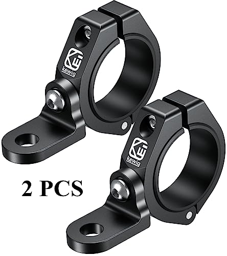 BRCOVAN 2PCS UTV Whip Light Mounts, Off-Road LED Light Bar Mounting Bracket | Solid Aluminum Alloy Materials, 360° Adjustable Whip Flag Mount Fit 1.5''/1.65'' /1.75''/1.85''/2'' Roll Cage Bars