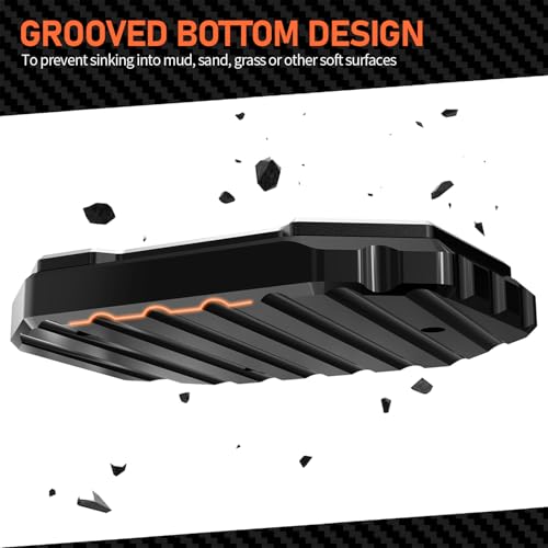 Compatible with KAWASAKI Vulcans S 650 VN650 2015-2024 VULCANS CAFE 2023-2024 Motorcycle Accessories Side Stand Plate Pad Kickstand Extension Enlarge Pad Foot Pegs (Black) - color: Black