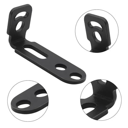jose2015 2PCS Motorcycle Fog Light Bracket L Shaped Mounting Bracket, Universal Extension Holder Spotlight Driving Light Mount Brackets Black - color: Black