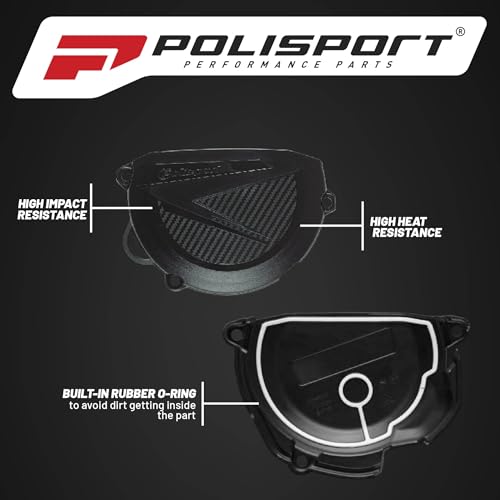 Polisport Clutch Cover Protector Kit (Grey) - Compatible with Sherco SE250/300(2014-2023)