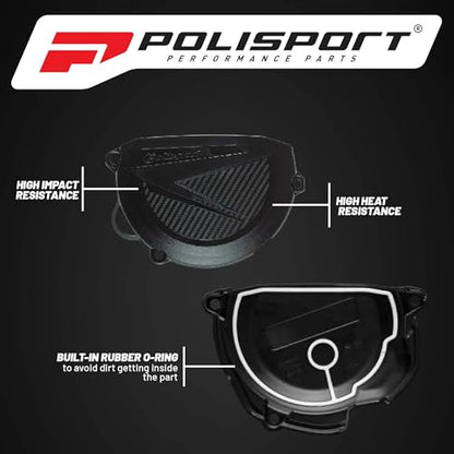 Polisport Clutch Cover Protector Kit (Grey) - Compatible with Sherco SE250/300(2014-2023)