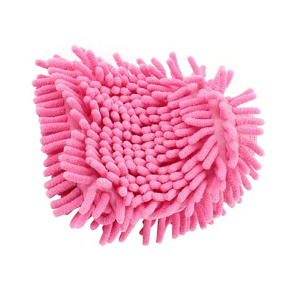 uxcell Car Cleaning Washing Microfiber Mitten Glove Pink