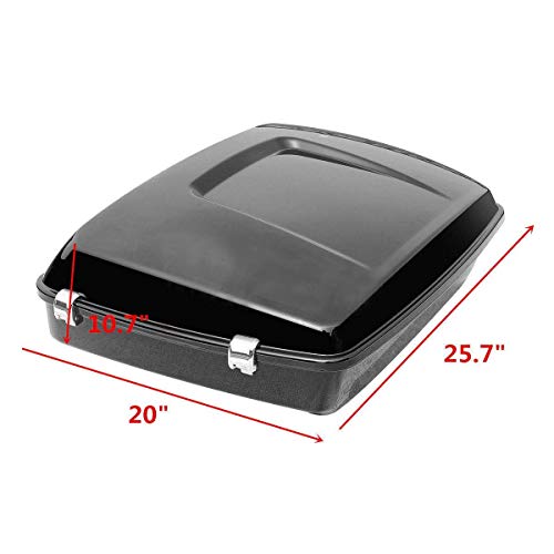 XFMT Chopped Trunk + Backrest Pad For Harley Davidson Touring 2014-2024 - color: Chopped Trunk&Around Pad