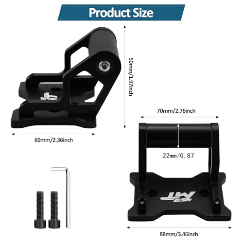 for CFMOTO 450MT MT450 Ibex 450 2024-2025 Motorcycle GPS Phone Holder Auxiliary Device Mount Navigation Extension Brackets(22mm) - size: 22mm
